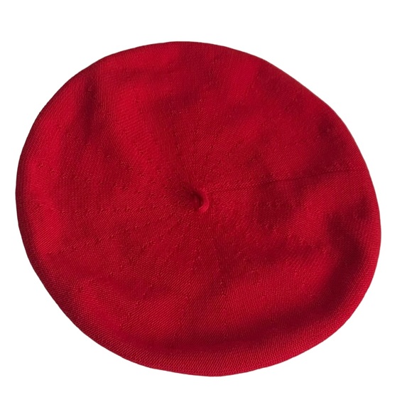 Red French Parisian Beret - Picture 2 of 4